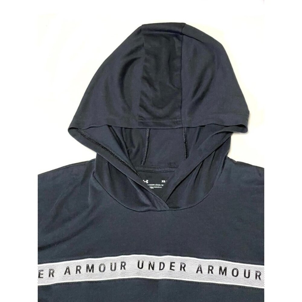 Under Armour.Athletic crop hoodie sweatshirt, black color, size m - Picture 4 of 10